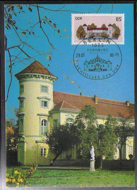 ALLEMAGNE DDR CARTE MAXIMUM NUM.YVERT 2655 CHATEAU ALLEMAND RHEINSBERGH - Maximumkarten (MC)