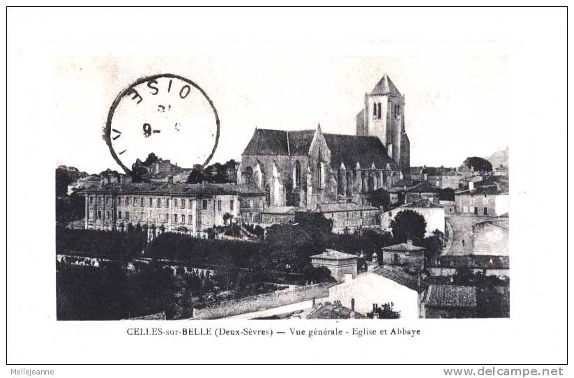 Cpa Celles Sur Belle (79, Deux-sèvres) Vue Générale (1915 ?) - Celles-sur-Belle