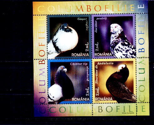 Roumanie 2005 -  Yv.no.5034-7 Neufs** - Palomas, Tórtolas