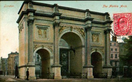 0212 - Carte Postale De Londres - London - The Marble Arch Postée Le 02-06-1907 - Usados