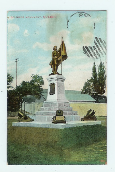 CPA Colorisée Canada Québec Soldiers Monument édit Bilandeau & Campbell - Québec - La Cité