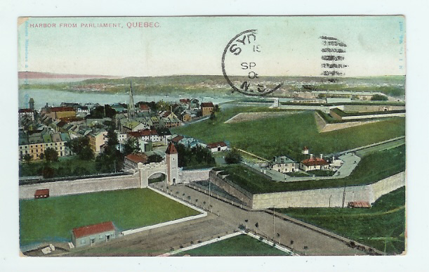 CPA Colorisée Canada Québec Harbour From Parliament édit Bilandeau & Campbell - Québec - La Cité