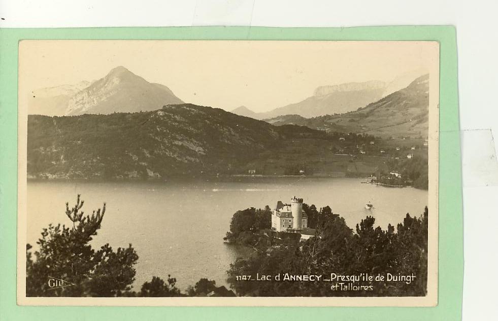 74 - Lac D'Annecy - Presqu'ile De Duingt Et Talloires - CPA Non Voyagé - Ed GilL N° 1107 - Duingt