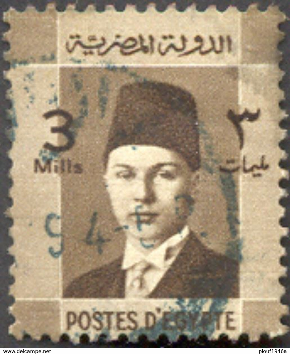 Pays : 160,31 (Egypte : Royaume (Farouk Ier)   Yvert Et Tellier N° :   189 (o) - Used Stamps