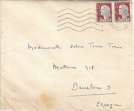 Carta MORCINE (haute Savoia) 1963 - Covers & Documents