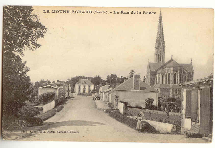 F1454 - LA MOTHE ACHARD    -  La Rue De La Roche - La Mothe Achard