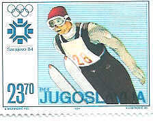 SAUT A SKI   TIMBRE NEUF YOUGOSLAVIE J.O SARAJEVO 1984 - Winter 1984: Sarajevo