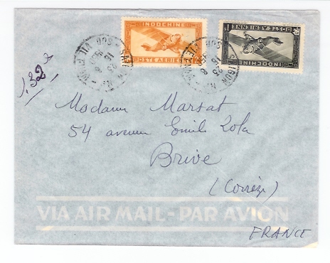 Indochine: Viet Nam: Saigon Lettre Par Avion De 1950 (05-5750) - Guerra D'Indocina/Vietnam