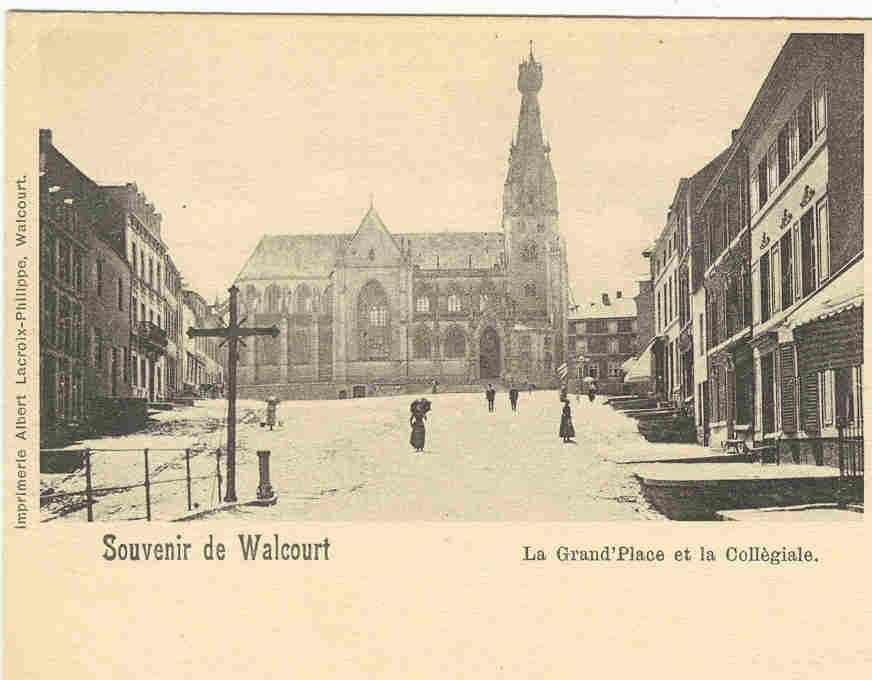 WALCOURT - LA GRAND PLACE ET LA COLLEGIALE - Walcourt