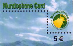 ESPAGNE PREPAID MUNDOPHONE CARD 5E RARE - Other & Unclassified