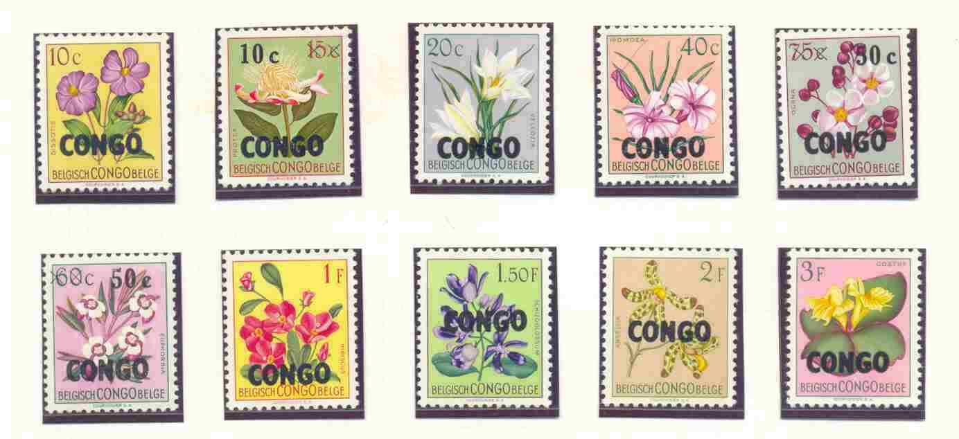 Congo Ocb Nr : 382 - 399 ** Postfris   (zie Scan) - Ongebruikt