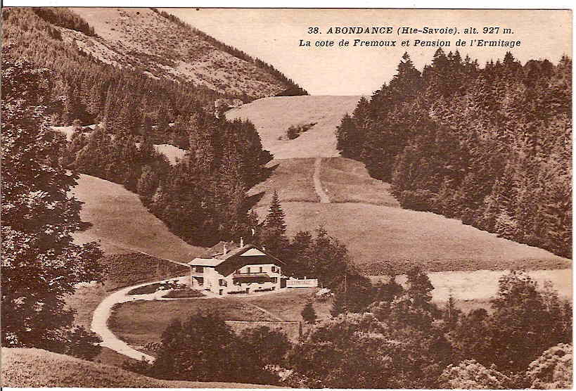 ABONDANCE - La Cote De Fremoux Et Pension De L'Ermitage. - Abondance