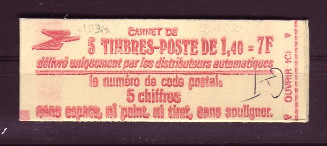 France ** Carnet Usage Courant N° 2102 C1a - Autres & Non Classés