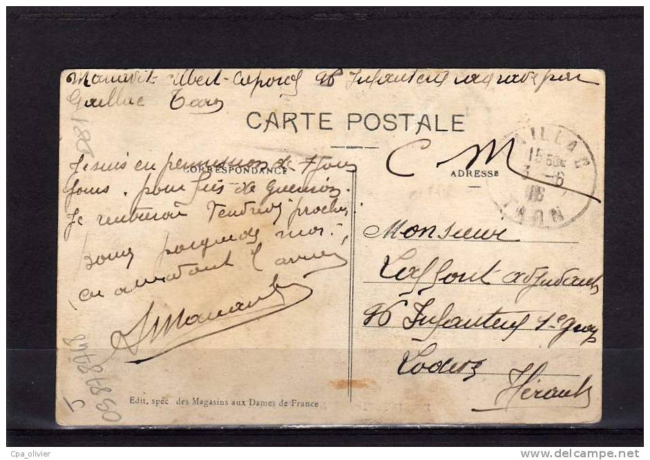 81 ?? Usine De Tissage, Vue Intérieure, Métiers, Ed Dames De France, 1916, Postée à Gaillac, A IDENTIFIER - Industry