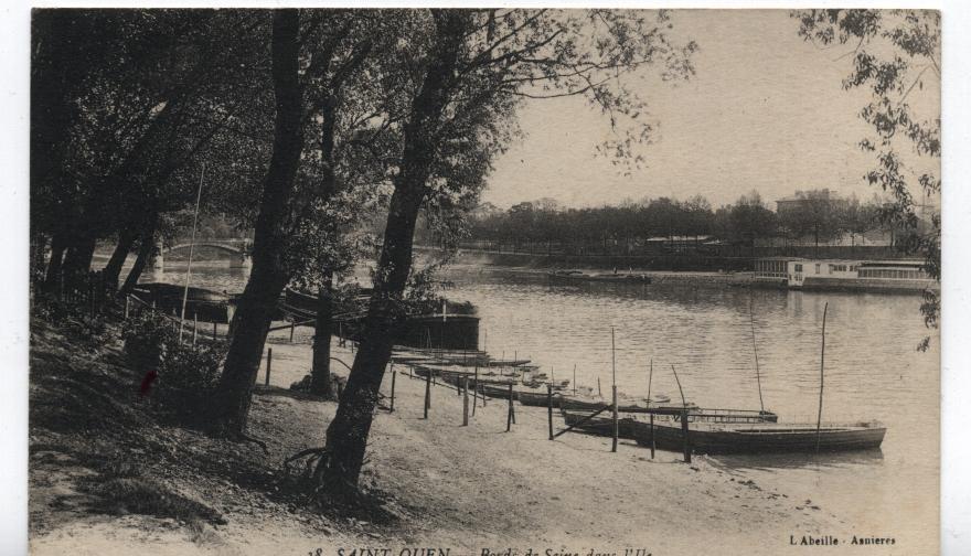 95 - ST OUEN- BORDS DE SEINe Dans L'Ile - Abeille N°38 Barques - Peniches-1916 - Saint Ouen