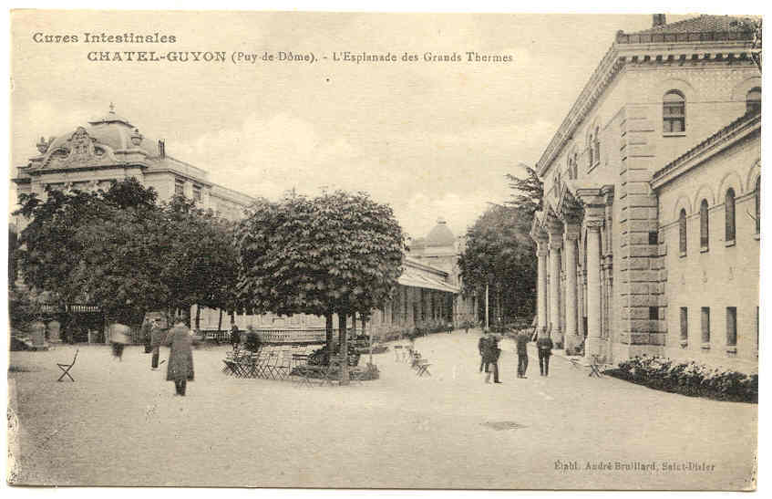 233 CHATEL-GUYON, L'esplanade Des Grands Thermes, Cures Intestinales, Braillard, St Didier - Châtel-Guyon