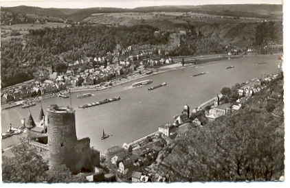 Burg Katz Mit Blick Auf St Goar Und St Goarshausen Am Rhein - Rhein-Hunsrueck-Kreis