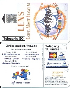 F 849    AFFICHE LENS       50u  Puce  SC7   Du 04/98      Serie 7    COTE 40 Euros!!!! - 1998