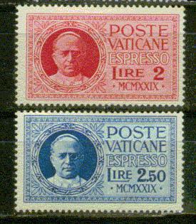 VATICAN EXPRES Nº 1 & 2 ** - Priority Mail