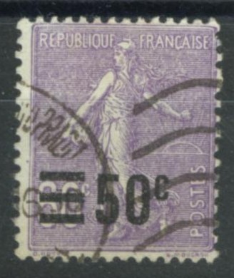 FRANCE   N° YT 223  -  Cote YT 1.25  Euro - 1903-60 Semeuse Lignée