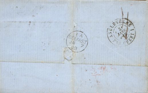 Anvers à Bellfast (timbres 2x N°19) - Ambulanti