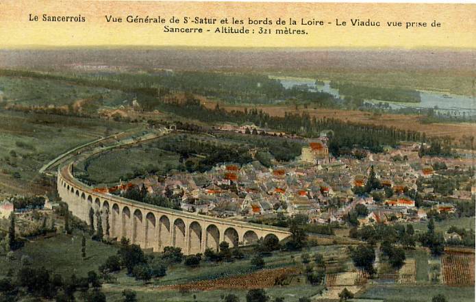 2 Cartes Sancerre  - Viaduc De St-Satur - Sancerre