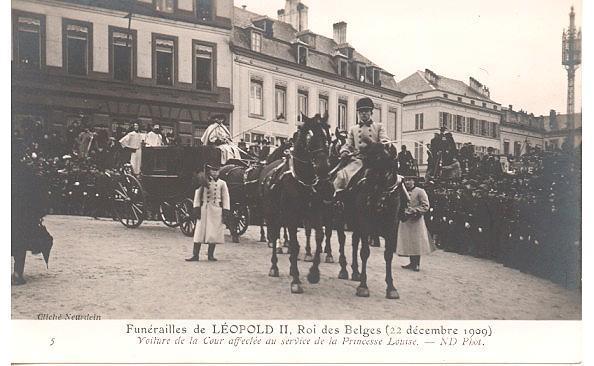 FUNERAILLES DE LEOPOLD II ROI DES BELGES 22 DECEMBRE 1909 - Feesten En Evenementen