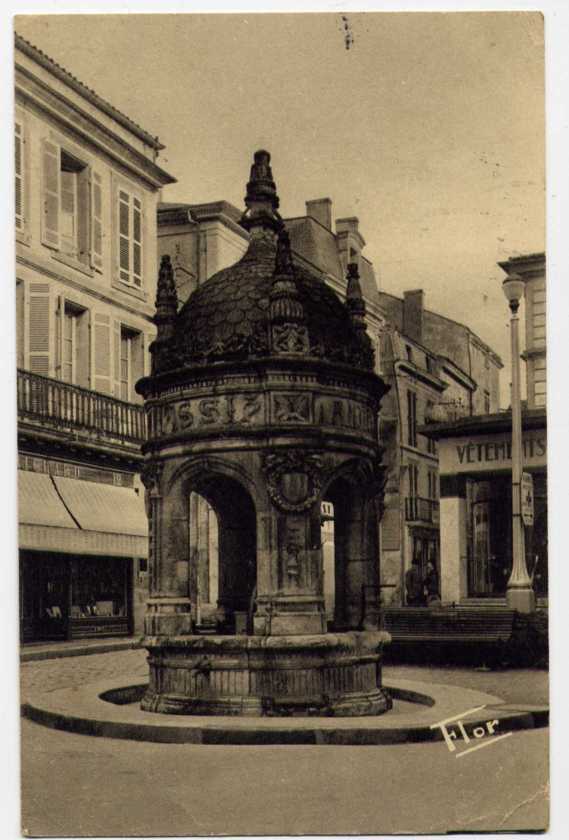 58 - SAINT-JEAN D´ANGELY  - La Fontaine Du PILORI (1944) - Saint-Jean-d'Angely