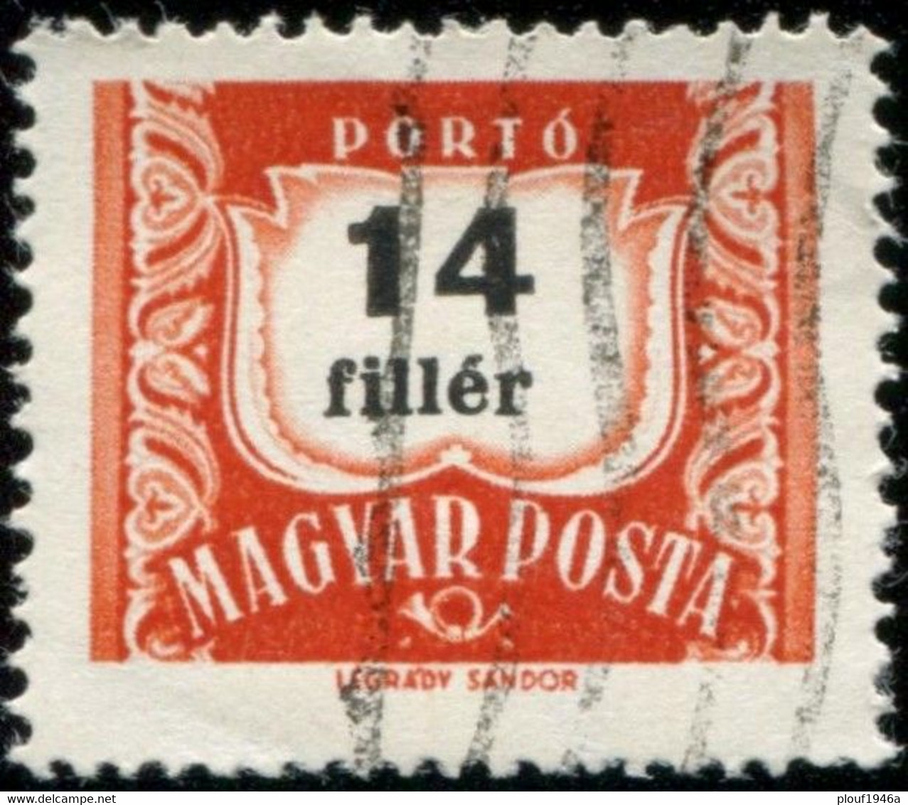 Pays : 226,6 (Hongrie : République (3))  Philatelia Hungarica Catalog : 240 I - Impuestos