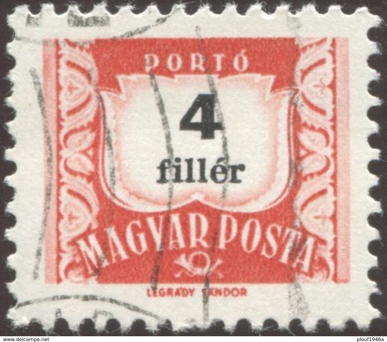 Pays : 226,6 (Hongrie : République (3))  Philatelia Hungarica Catalog : 235 II - Postage Due