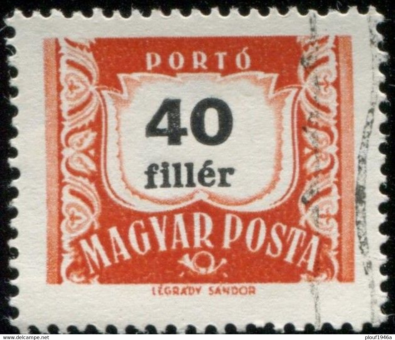 Pays : 226,6 (Hongrie : République (3))  Philatelia Hungarica Catalog : 246 I - Postage Due