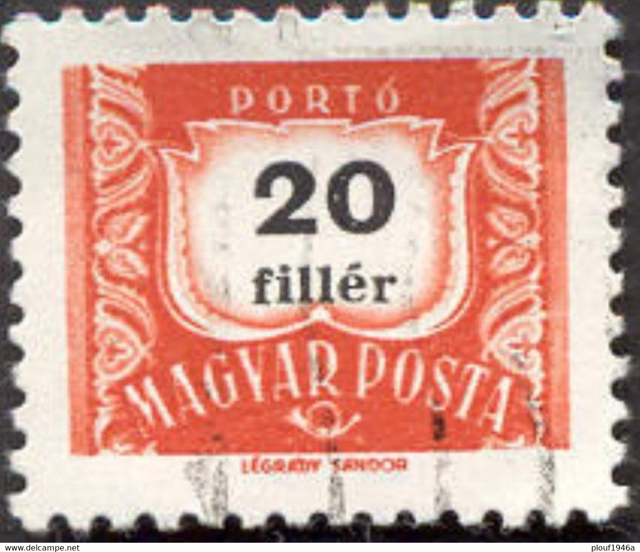 Pays : 226,6 (Hongrie : République (3))  Philatelia Hungarica Catalog : 242 II - Strafport