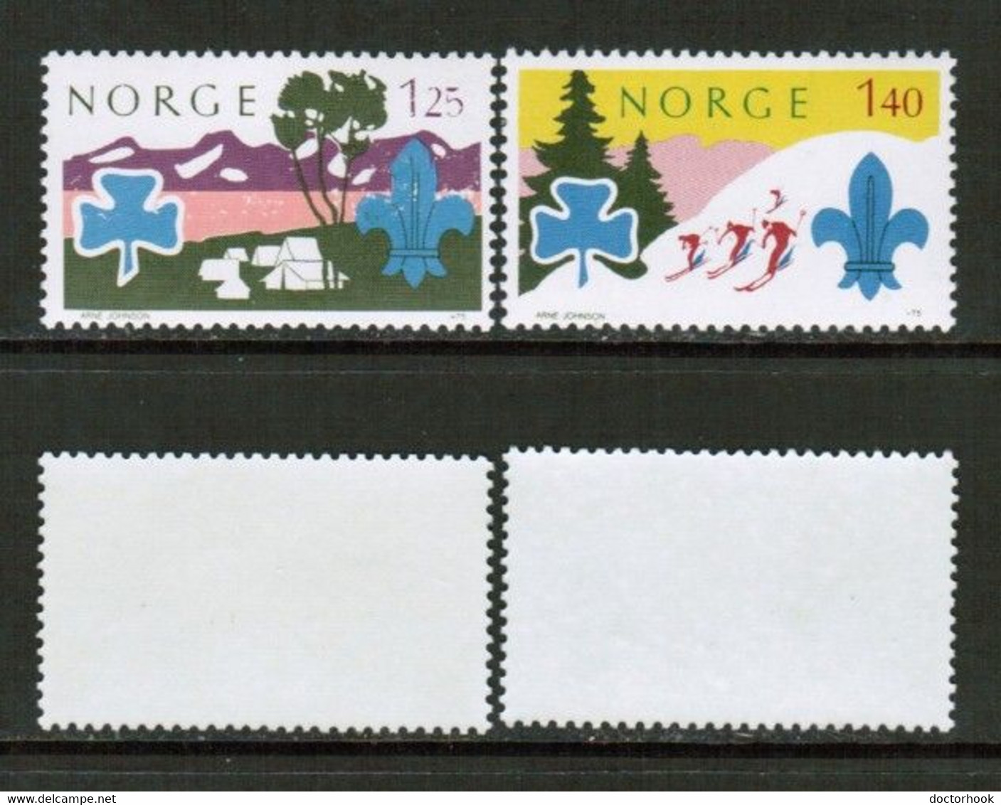 NORWAY   Scott # 656-7** MINT NH (CONDITION AS PER SCAN) (WW-2-19) - Ungebraucht