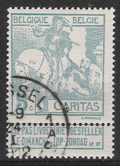 Belgie OCB 86 (0) - 1910-1911 Caritas