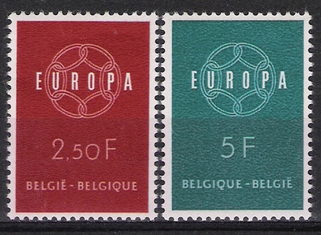 Belgie OCB 1111 / 1112 (**) - 1959