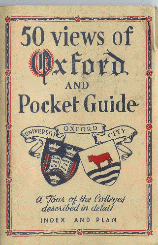 ANGLETERRE UNIVERSITE DE OXFORD CARNET AVEC VUES ET EXPLICATIONS - Oxford