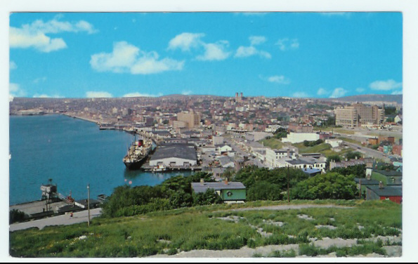 CPSM Canada St John's View From Battery Mottel écrite Non Timbrée Datée De 1972 - Moderne Ansichtskarten