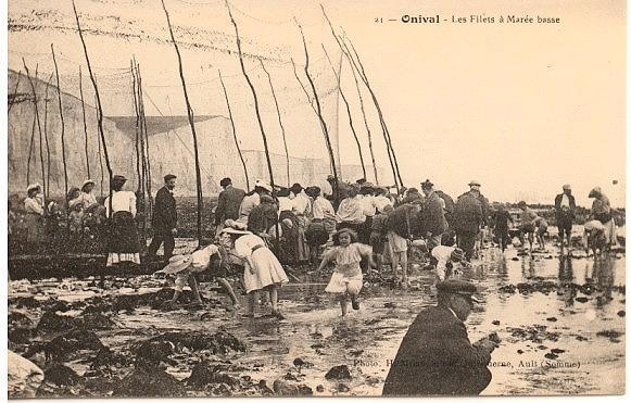 ONIVAL (80) LES FILETS A MAREE BASSE - Onival
