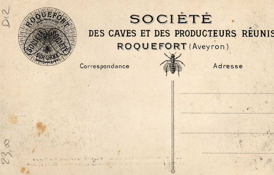 12 ROQUEFORT Cave, Ouvrières Sortant Des Caves De La Rue, Fromage, Ed Société 10, 191? - Roquefort
