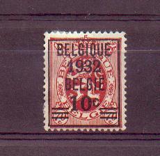 Belg - N° 334 ° - Typos 1929-37 (Heraldischer Löwe)