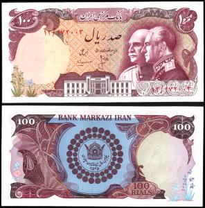 Iran #108, 100 Rials, ND (1976), UNC / NEUF - Iran