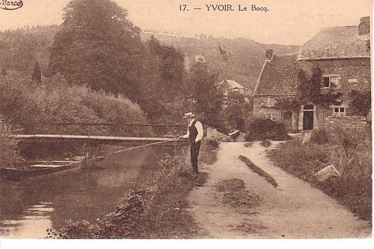 YVOIR - Le Bocq - Pêcheur - Yvoir