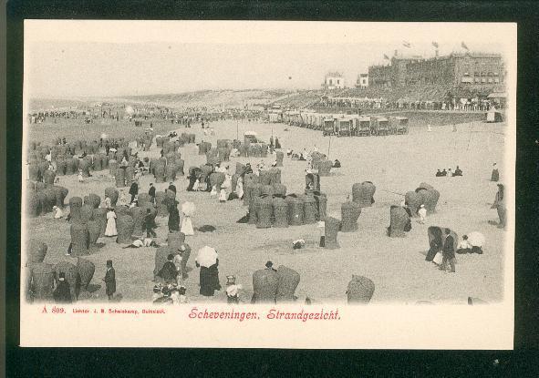 Scheveningen - Strandgesicht (belle Animation Plage, Cabines En Osier...) - Scheveningen