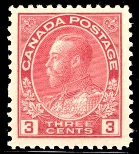 Canada (Scott No. 109 - Série Amiral / Admiral Issue) (**) - Neufs