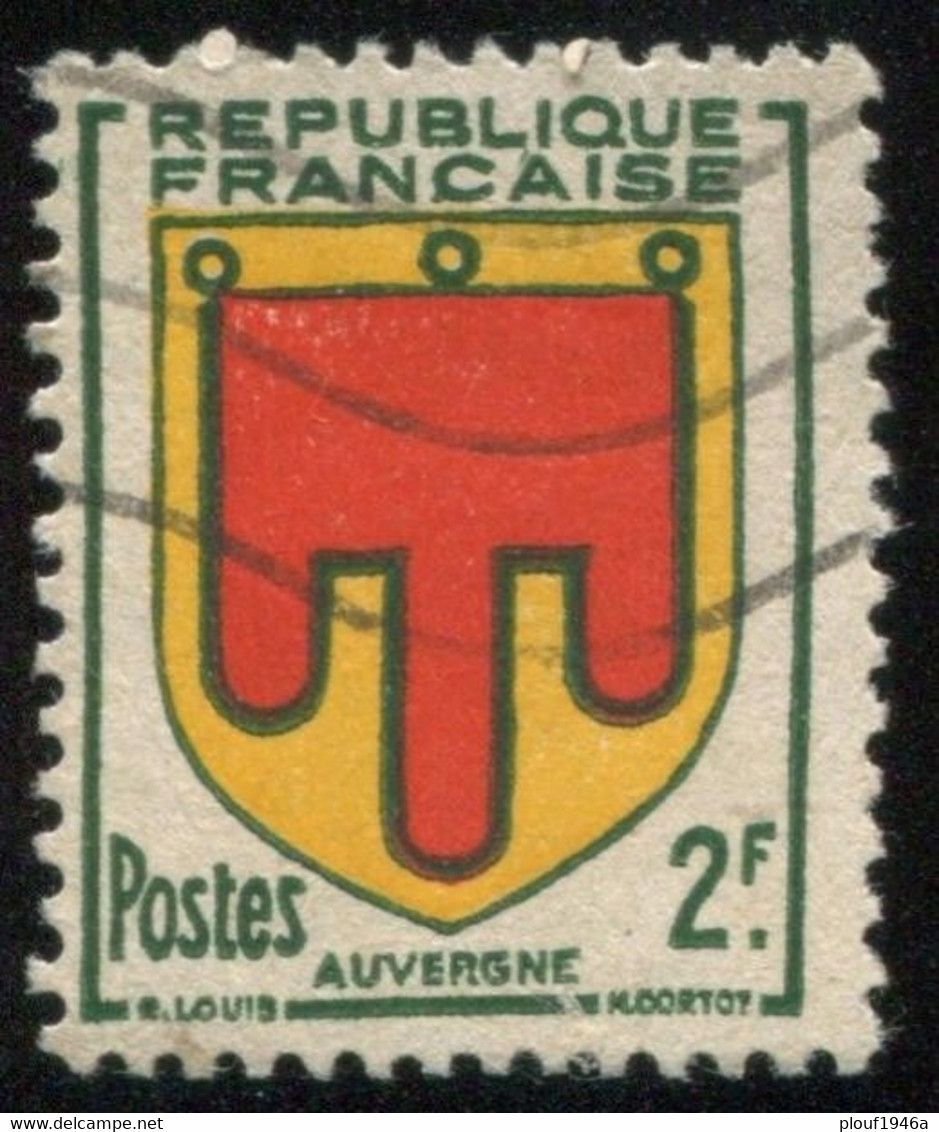 Pays : 189,06 (France : 4e République)  Yvert Et Tellier N° :  837 (o) - 1941-66 Armoiries Et Blasons