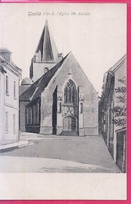 37-001  GENILLE - Indre Et Loire - L'Eglise Sainte - Eulalie - Genillé