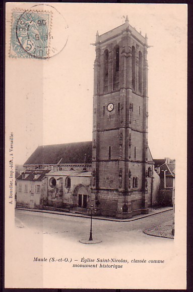 YVELINES - Maule - Eglise St Nicolas - Maule