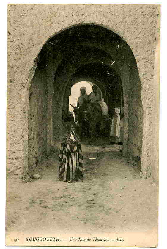 CPA - TOUGGOURTH - Une Rue De Témacin - Très Animée - Kinder