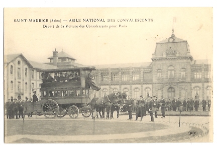 DEP 94 SAINT MAURICE ASILE NATIONAL DES CONVALESCENTS DEPART DE LA VOITURE - Saint Maurice