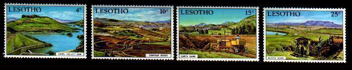 LESOTHO 1971 Mint Hinged Stamp(s) Dams 112-115 - Lesotho (1966-...)